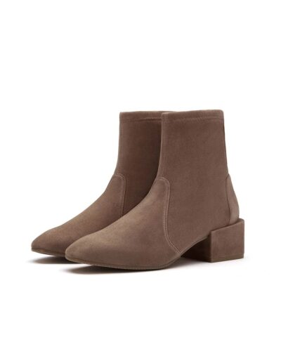 Alternative view of Stuart Weitzman Accordion Brown Suede Bootie