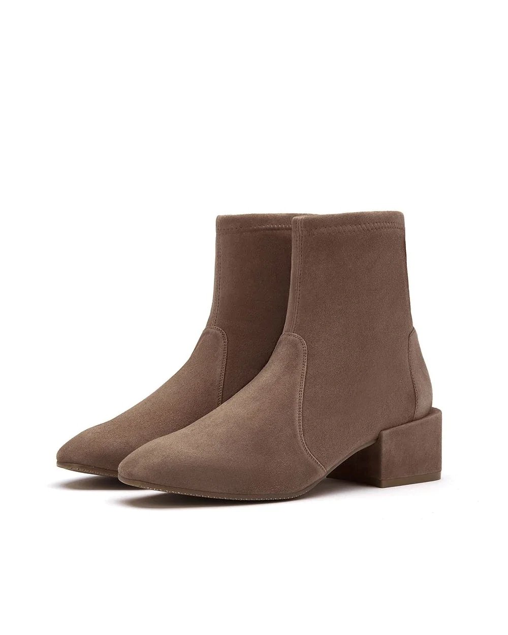 Alternative view of Stuart Weitzman Accordion Brown Suede Bootie
