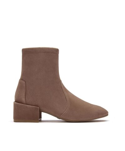 Stuart Weitzman Accordion Brown Suede Bootie-20239009