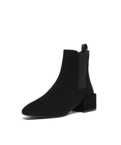 Stuart Weitzman Accordion Suede Chelsea Bootie 20239023 3