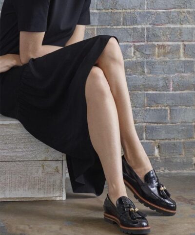 Stuart Weitzman Manila Signature Loafers In Black 20247952 1