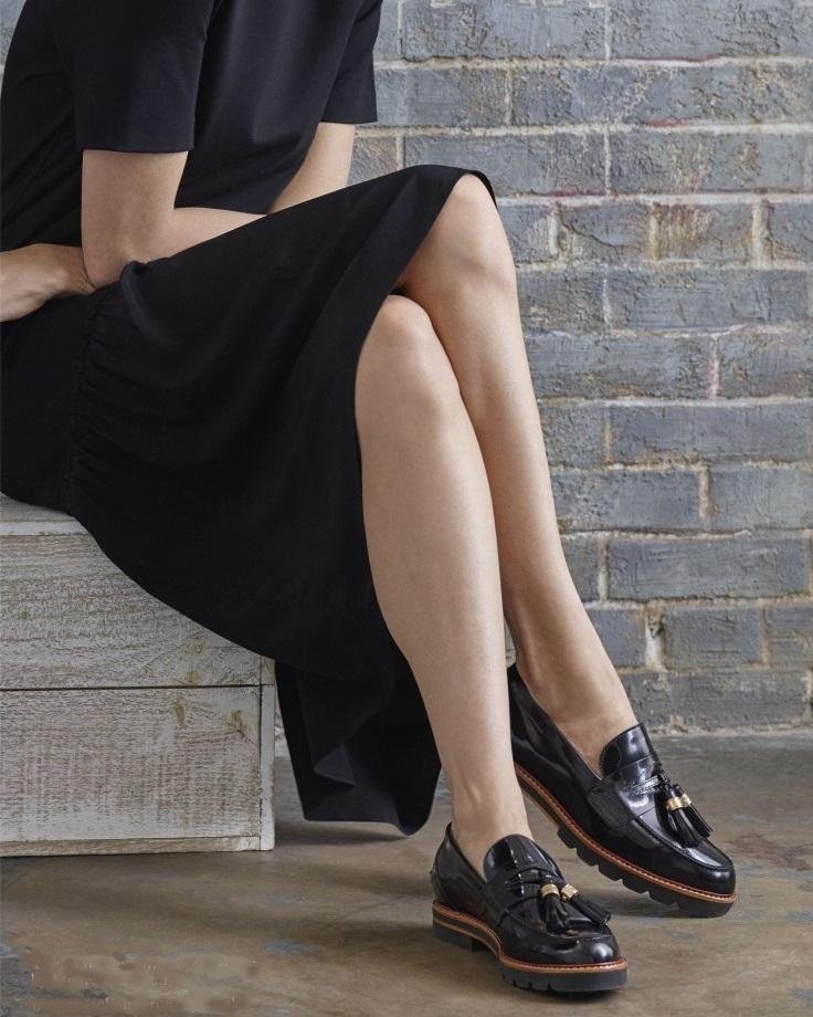 Alternative view of Stuart Weitzman Manila Signature Loafers In Black