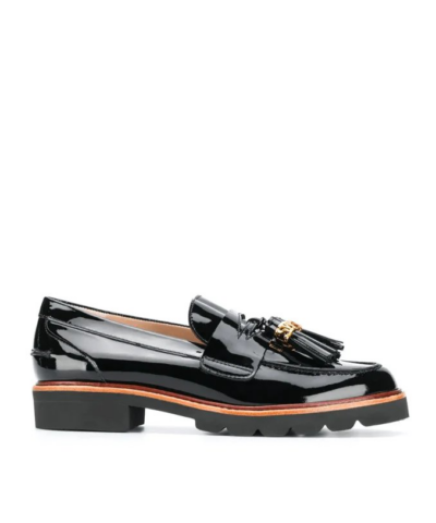 Stuart Weitzman Manila Signature Loafers In Black-20247953