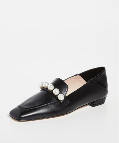 Stuart Weitzman Mickee Pearls Loafers Black 20247937 3