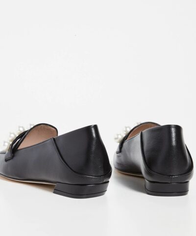 Stuart Weitzman Mickee Pearls Loafers Black 20247937 4