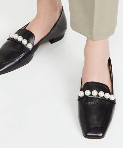 Stuart Weitzman Mickee Pearls Loafers Black 20247937 5