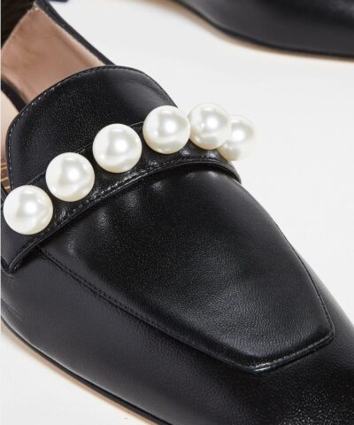 Stuart Weitzman Mickee Pearls Loafers Black 20247937 6