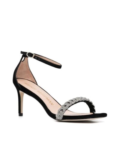Alternative view of Stuart Weitzman Nudistcurve 75 Crystal Ankle Strap Sandals