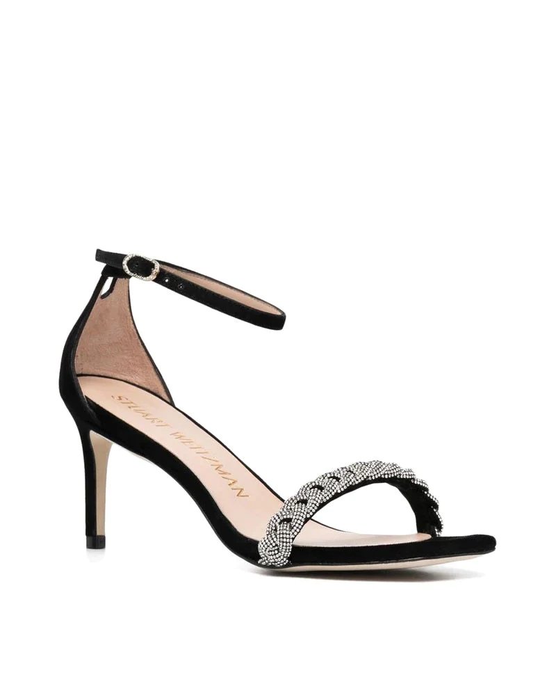 Alternative view of Stuart Weitzman Nudistcurve 75 Crystal Ankle Strap Sandals