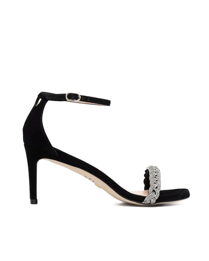 Stuart Weitzman Nudistcurve 75 Crystal Ankle Strap Sandals-20242315