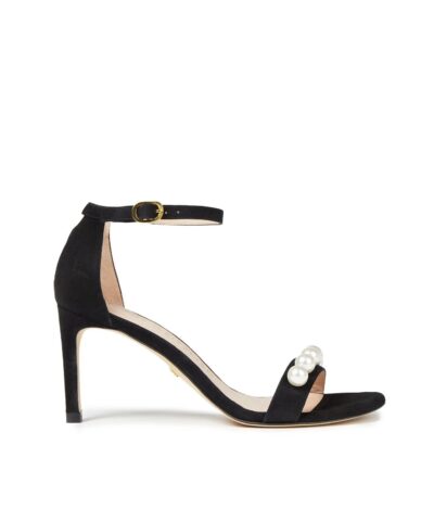 Stuart Weitzman Nunaked-Embellished Suede Sandals-20242373