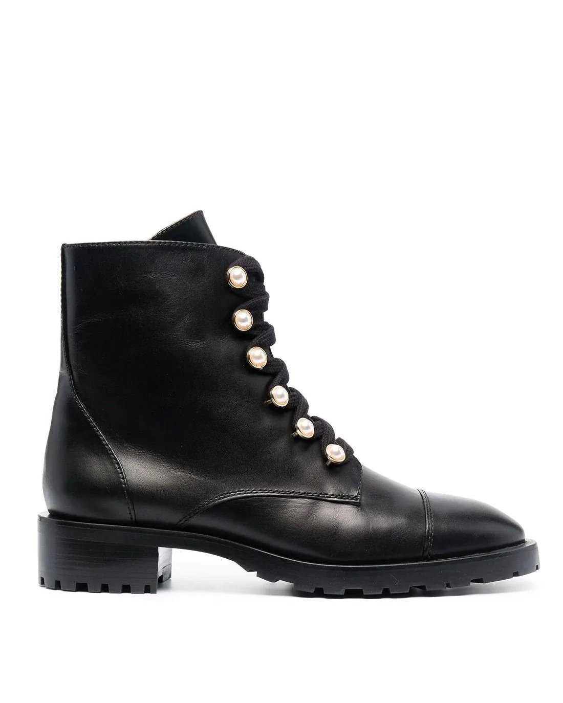 Stuart Weitzman Reysen Leather Combat Boots-20247925