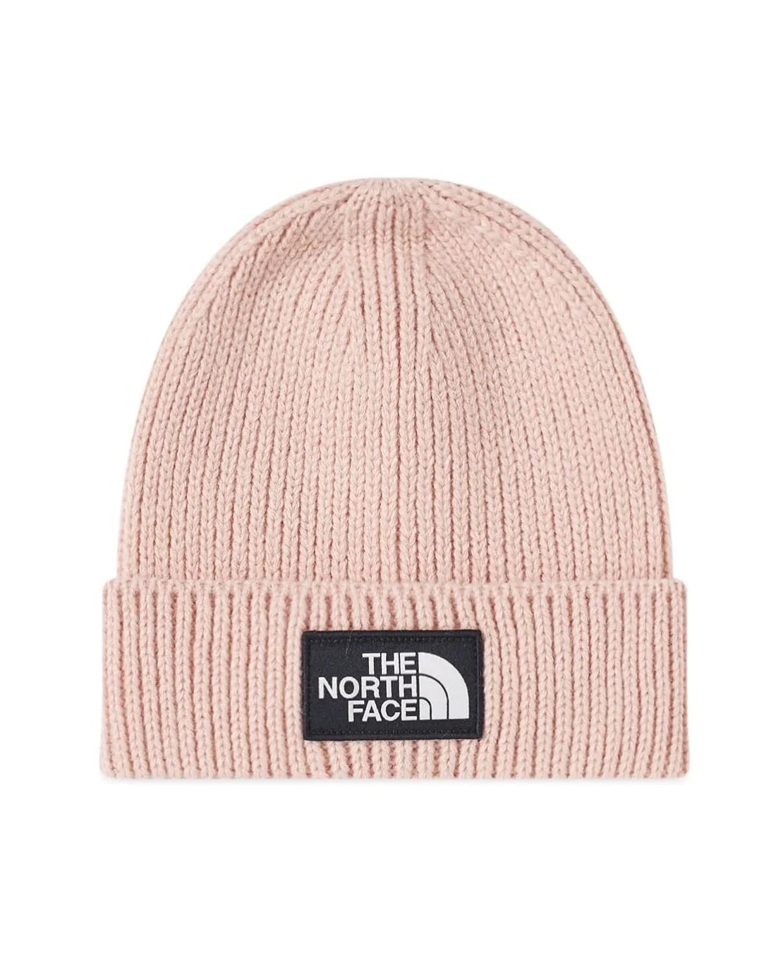 The North Face Logo Box Cuffed Beanie In Pink-20245637