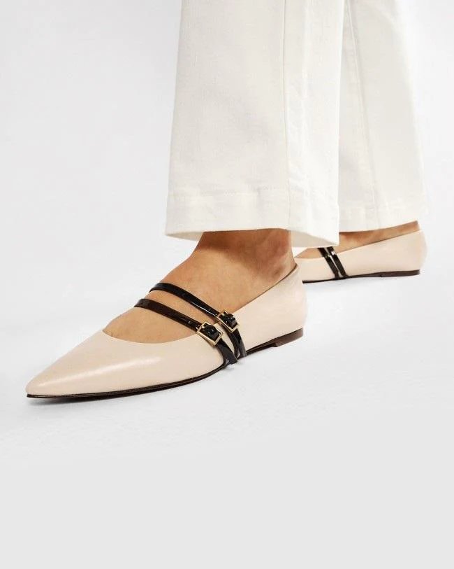Alternative view of Tory Burch 2 Band 5mm Pointy Toe Flats
