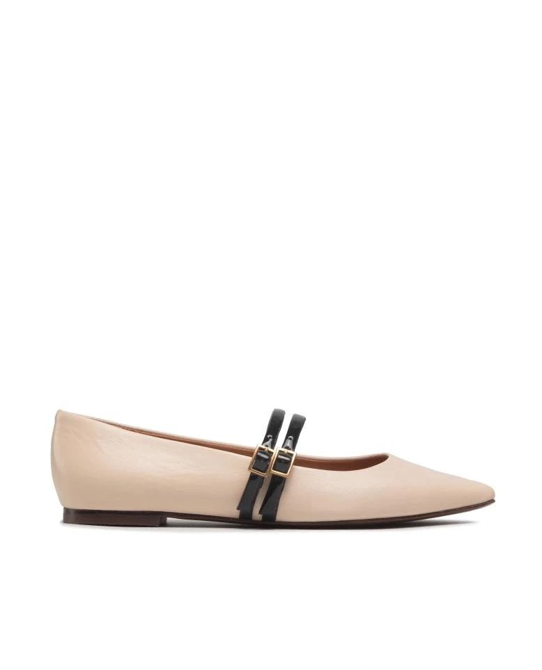 Tory Burch 2 Band 5mm Pointy Toe Flats-20248262