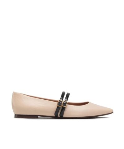 Tory Burch 2 Band 5mm Pointy Toe Flats-20248269