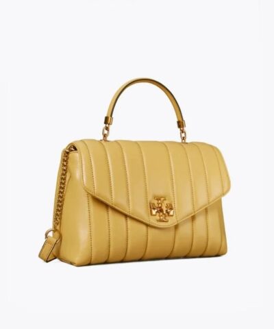 Tory Burch Beeswax Kira Quilted Satchel 20248635 2