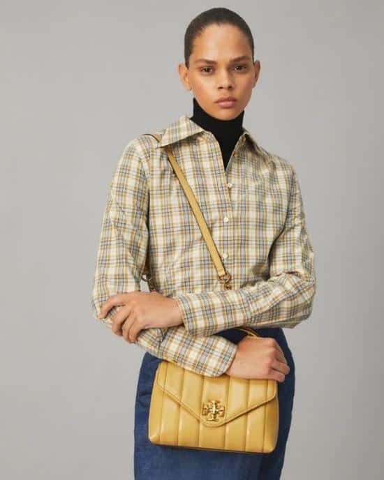 Alternative view of Tory Burch Beeswax Kira Quilted Small Satchel