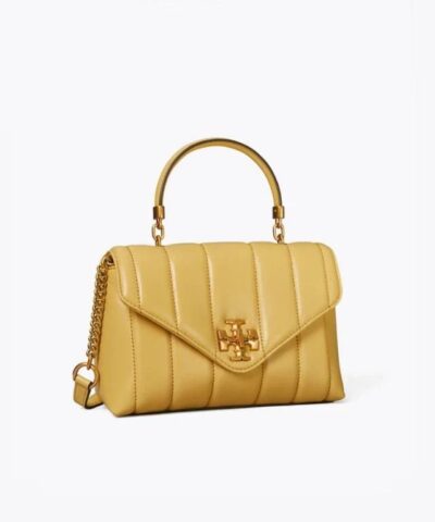 Tory Burch Beeswax Kira Quilted Small Satchel 20248649 2