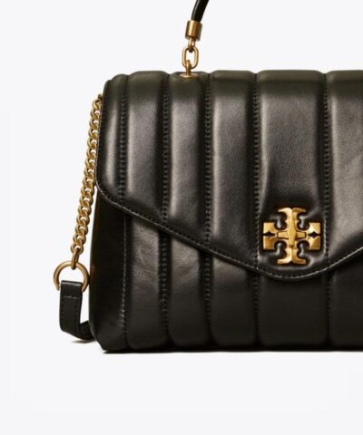 Tory Burch Black Kira Quilted Satchel 20248642 4