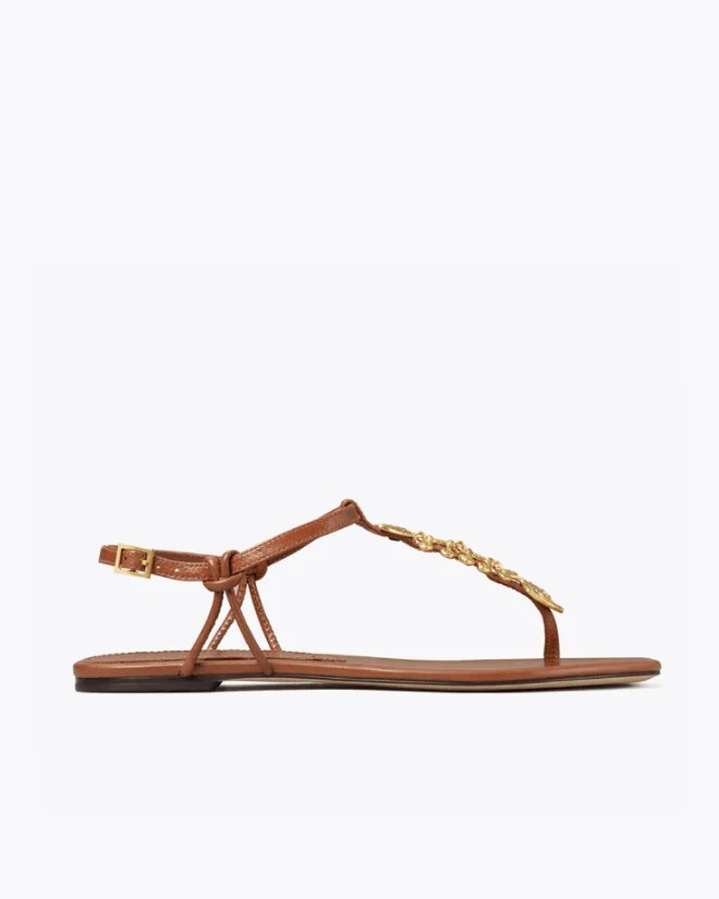 Alternative view of Tory Burch Capri Fish Sandal, Light Pecan
