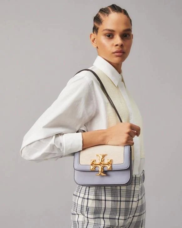 Alternative view of Tory Burch Cloud Blue Eleanor Small Bag
