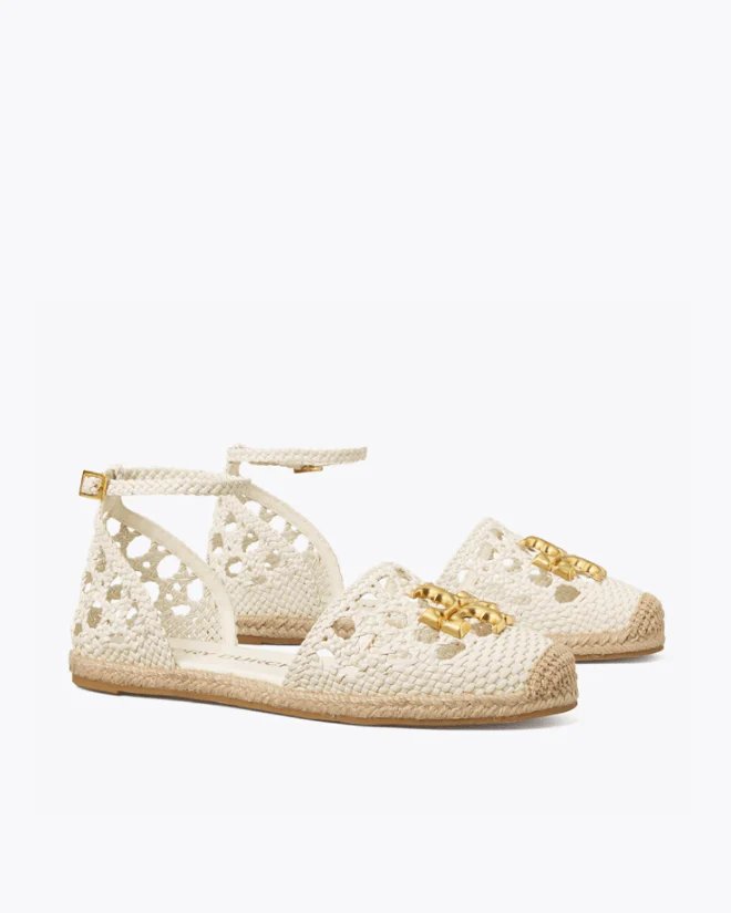 Alternative view of Tory Burch Eleanor Woven D'Orsay Flat Espadrille