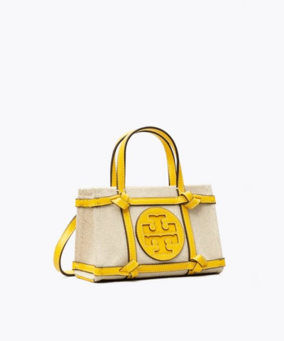 Tory Burch Ella Canvas Quadrant Micro Tote Bag 20253753 2
