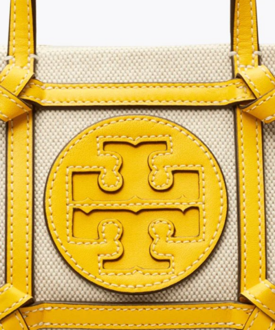 Tory Burch Ella Canvas Quadrant Micro Tote Bag 20253753 3