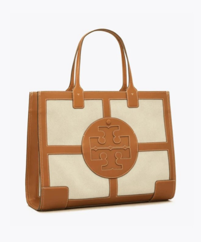 Tory Burch Ella Canvas Quadrant Tote Bag - Image 3