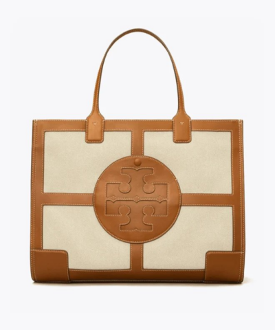 Tory Burch Ella Canvas Quadrant Tote Bag-20255459