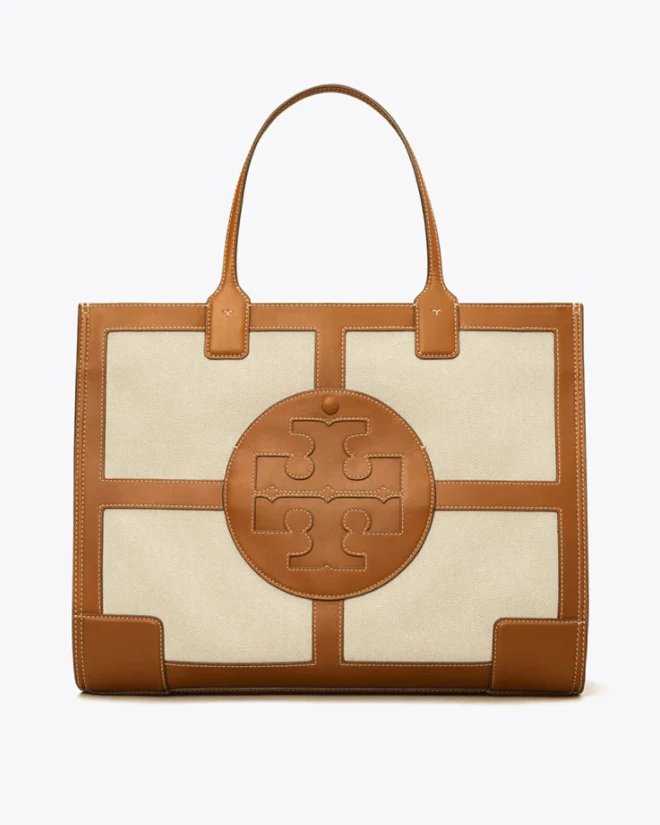 Tory Burch Ella Canvas Quadrant Tote Bag-20255459