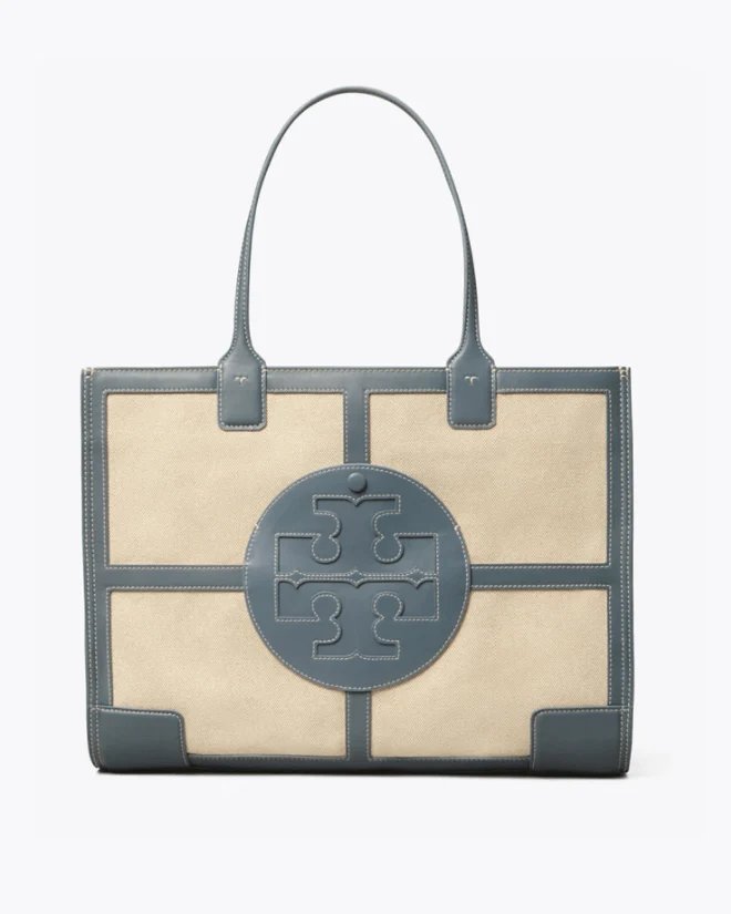 Tory Burch Ella Canvas Quadrant Tote Bag-20255466