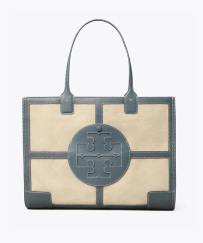 Tory Burch Ella Canvas Quadrant Tote Bag-20255467