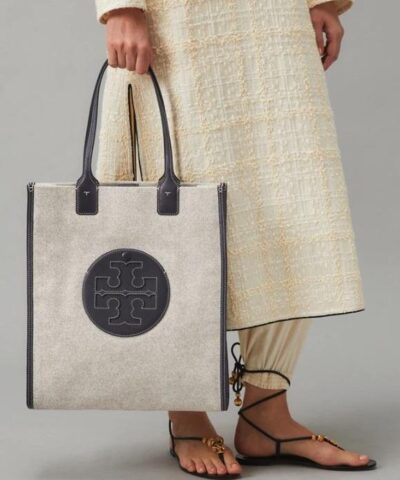 Tory Burch Ella Canvas Tall Tote Bag 20255446 1
