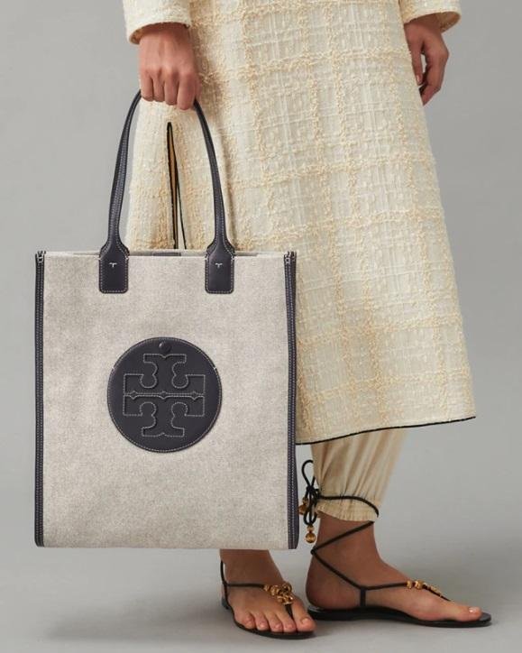Alternative view of Tory Burch Ella Canvas Tall Tote Bag