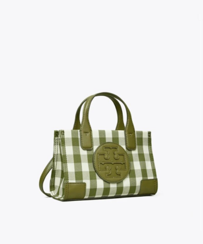 Tory Burch Ella Gingham Micro Tote Bag 20253739 2