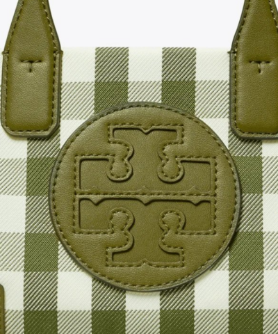 Tory Burch Ella Gingham Micro Tote Bag 20253739 3