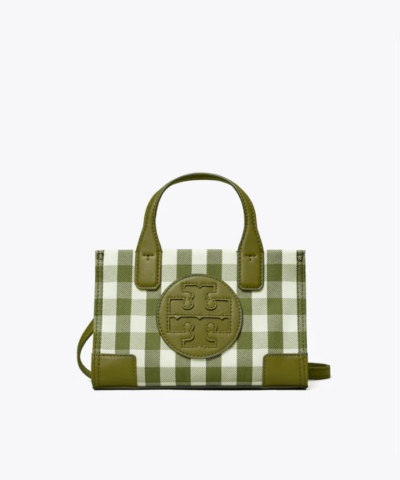 Tory Burch Ella Gingham Micro Tote Bag-20253739