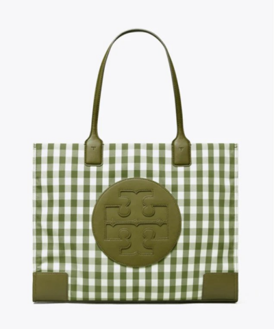 Tory Burch Ella Gingham Tote Bag-20253747