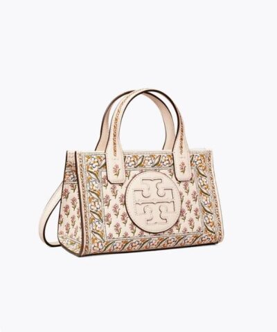 Tory Burch Ella Printed Leather Micro Tote Bag 20239090 1