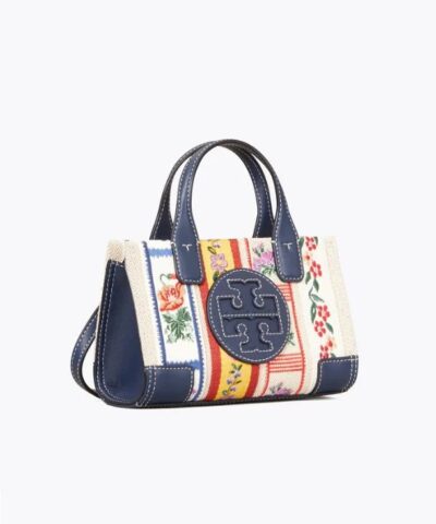 Tory Burch Ella Webbing Patchwork Micro Tote Bag 20239084 1