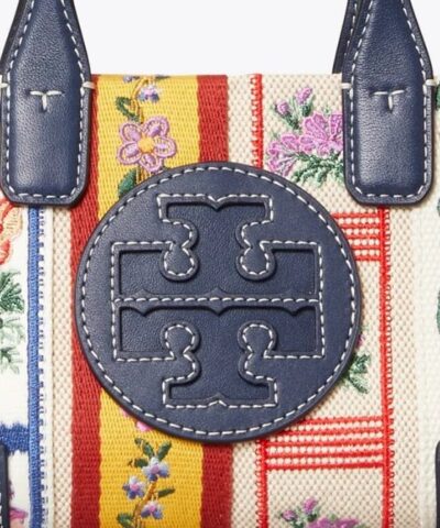 Tory Burch Ella Webbing Patchwork Micro Tote Bag 20239084 3