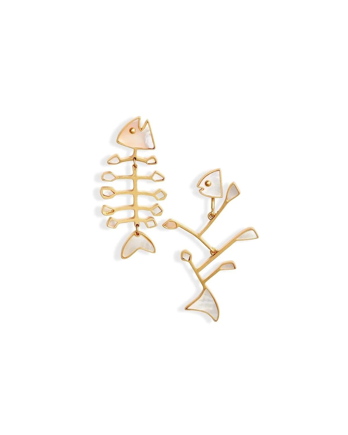 Tory Burch Fish Multi-Color Mismatched Earring-20255167