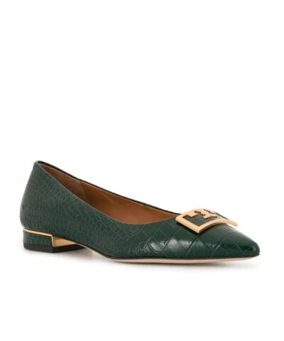 Tory Burch Gigi Pointed Toe Flats Green 20257924 1