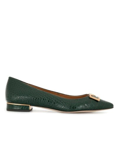 Tory Burch Gigi Pointed Toe Flats, Green-20257931