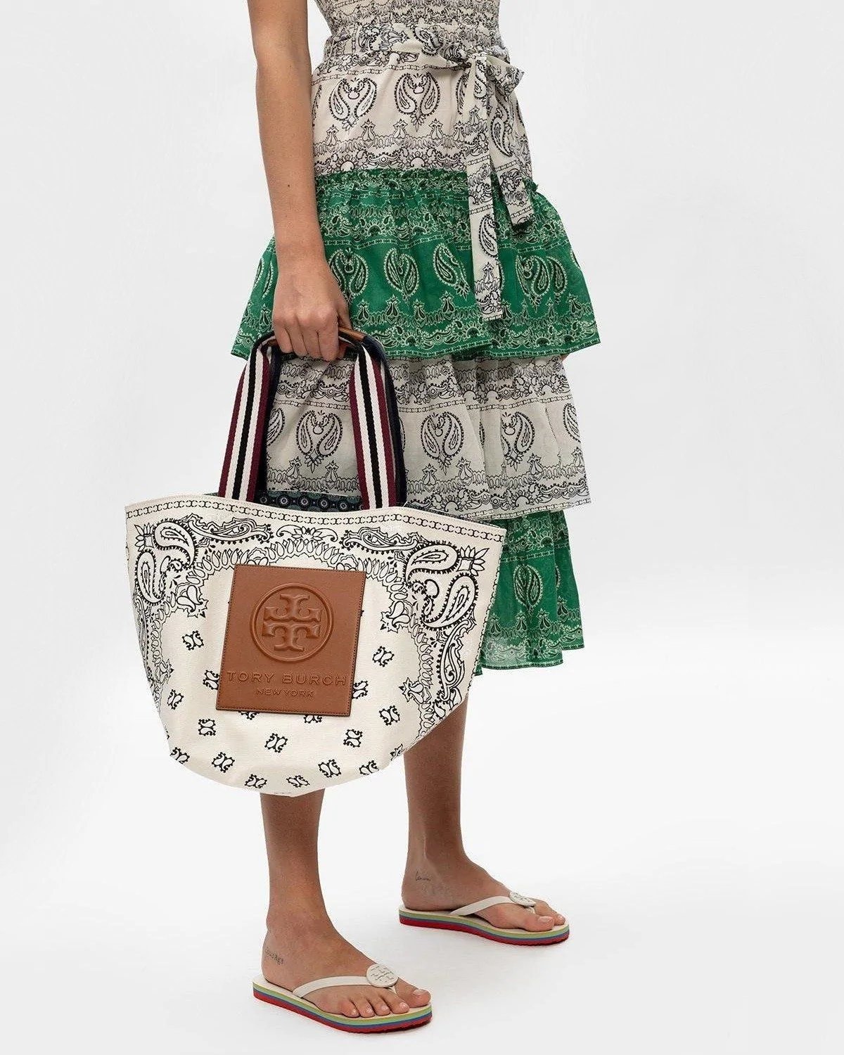 Alternative view of Tory Burch Gracie Reversible Printed Canvas Tote Bag