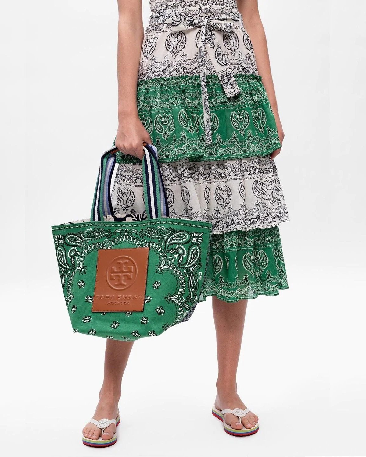 Alternative view of Tory Burch Gracie Reversible Printed Canvas Tote Bag