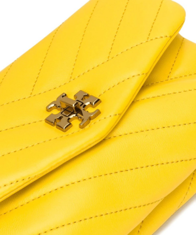 Tory Burch Kira Chevron Chain Wallet Crossbody Bag Yellow 20253682 4
