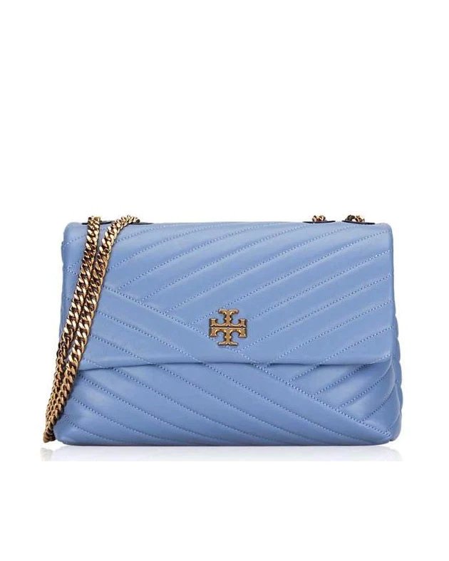 Tory Burch Kira Chevron Convertible Shoulder Bag, Bluewood-20253438